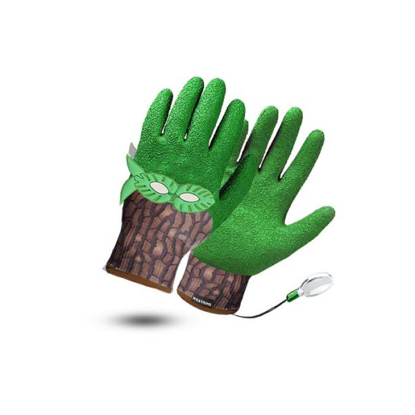Rostaing - Gants de jardinage enfant - Loupe intégrée - 6-8 ans - face recto